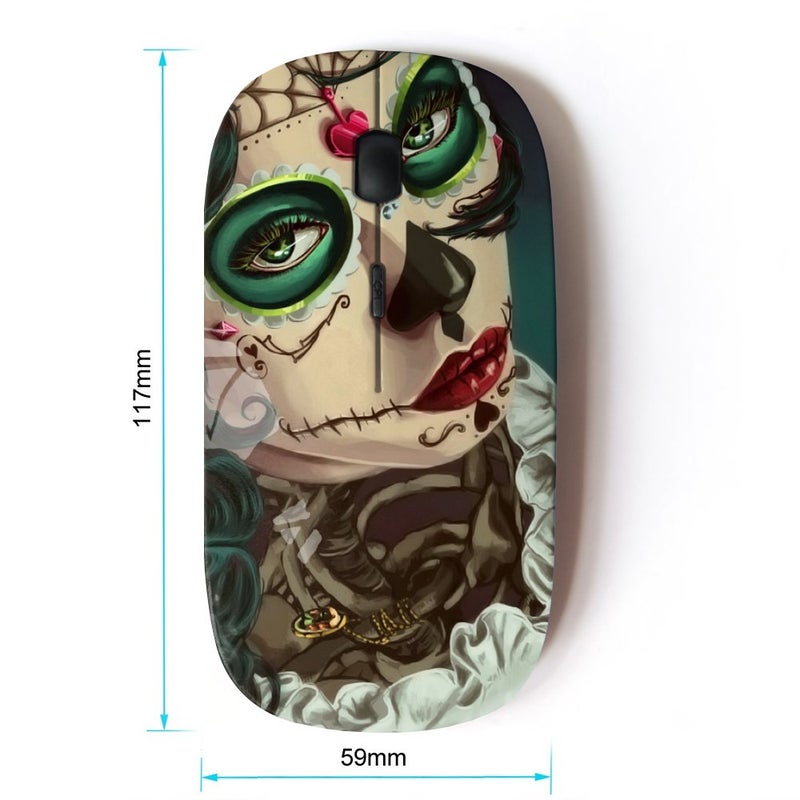 KOOLmouse [ Optical 2.4G Wireless Mouse [ Candy Skull Halloween Ace Spades ] - Image 2